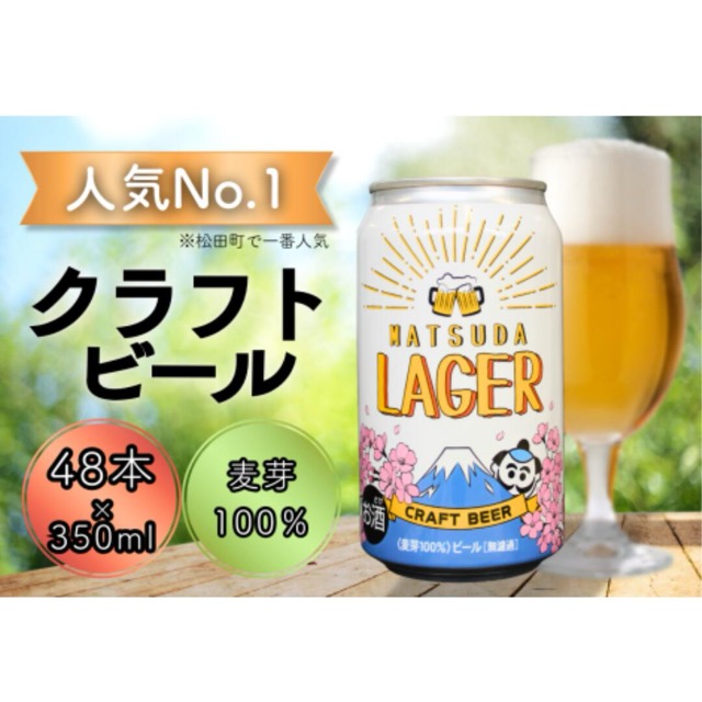 MATSUDA LAGER（麦芽100%クラフトビール）350ml×24本×2ケース（楽天ふるさと納税 神奈川県松田町）