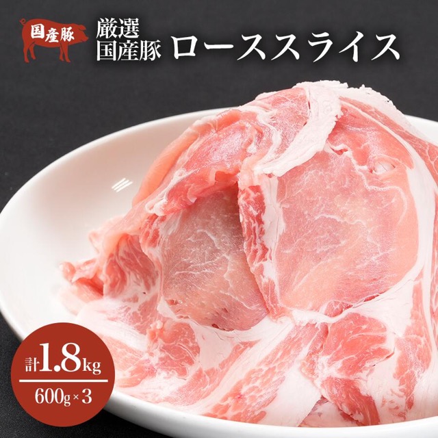 豚ロース 薄切り(楽天ふるさと納税 茨城県つくば市)