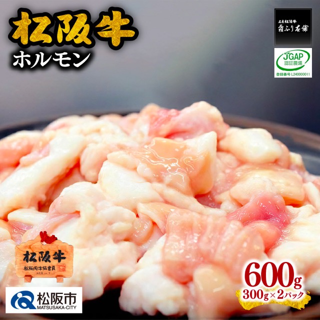 松阪牛ホルモン 300g×2P（600g）（楽天ふるさと納税 三重県松阪市）