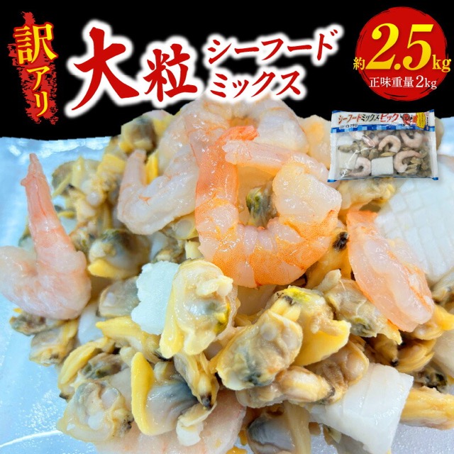 訳あり 大粒シーフードミックス(楽天ふるさと納税 愛知県西尾市)