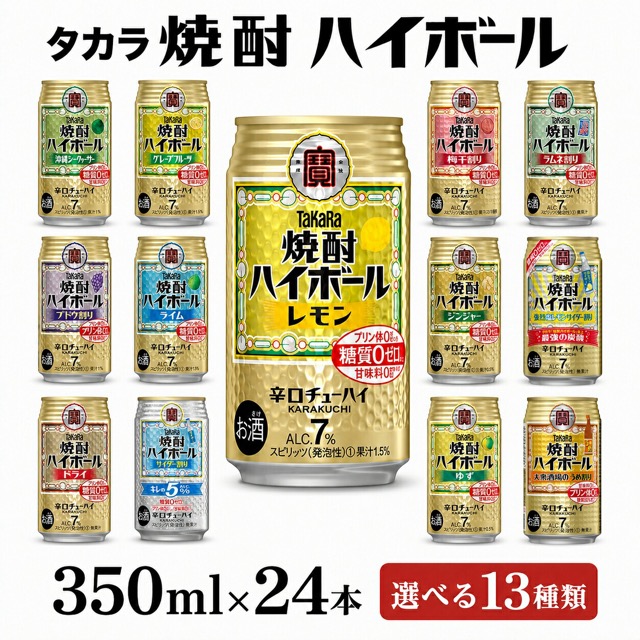 宝酒造 タカラ 焼酎ハイボール ドライ 350ml×24本（楽天ふるさと納税 千葉県松戸市）