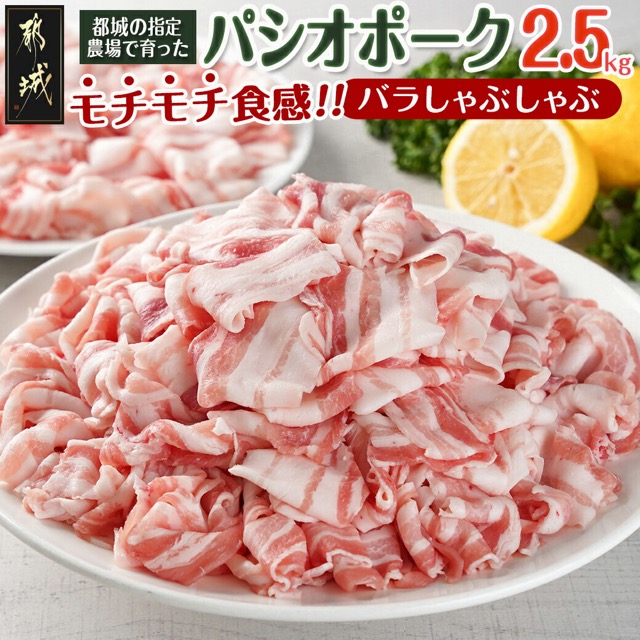 パシオポーク バラしゃぶしゃぶ 2.5kg（250g×10P）（楽天ふるさと納税 宮崎県都城市）