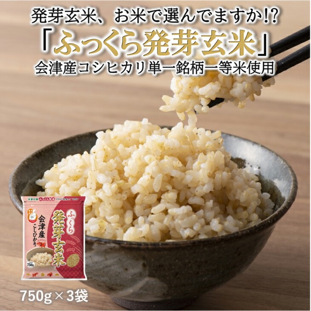 ふっくら発芽玄米 会津産コシヒカリ(楽天ふるさと納税 福島県会津美里町)